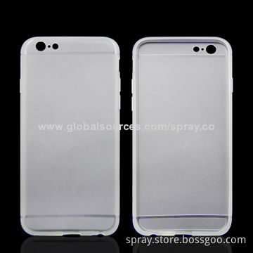 Panel Design Ultra-thin 0.4mm Soft TPU Case Covers for iPhone, Various Colors Available